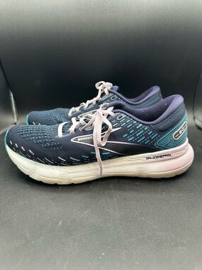 Brooks Glycerin GTS 20‎ Women's Size 11 Wide Running Shoes Blue Lavender